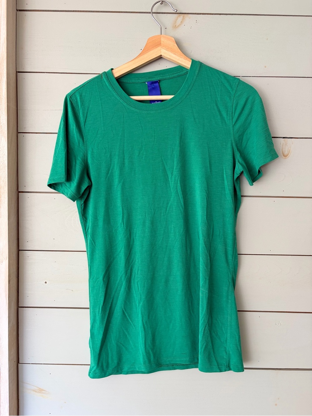 Kit and Ace Green Stretch Crew Neck T-Shirt Size Small